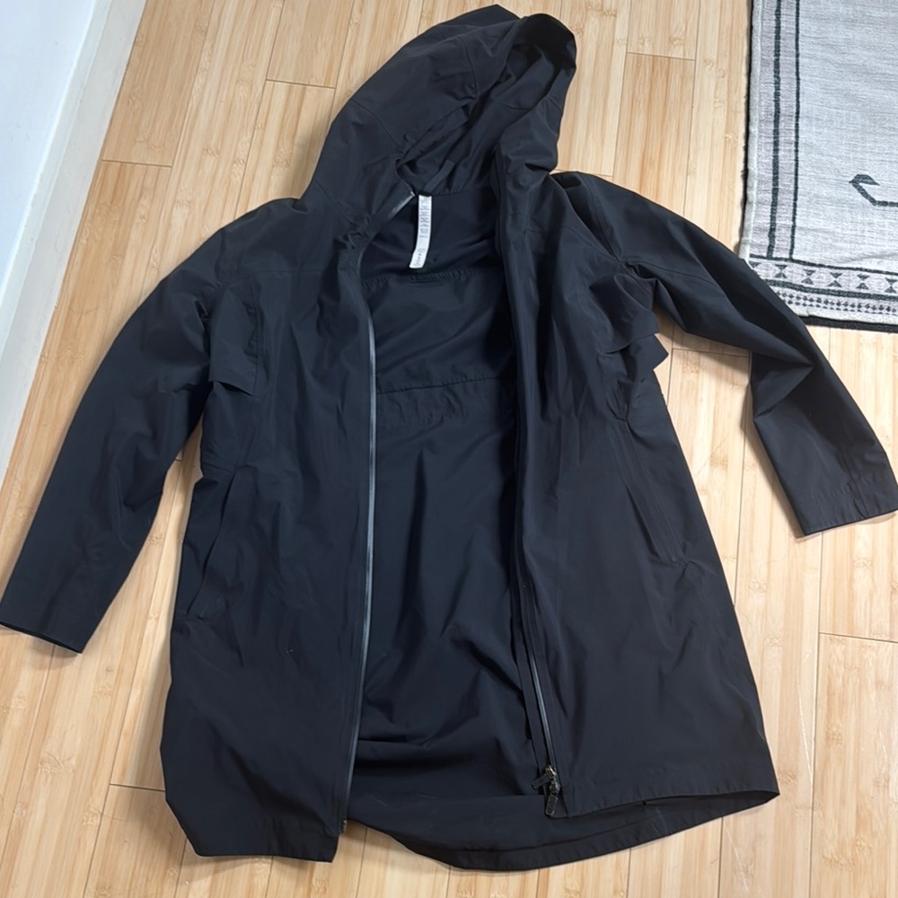 Lululemon Athletica Black Raincoat